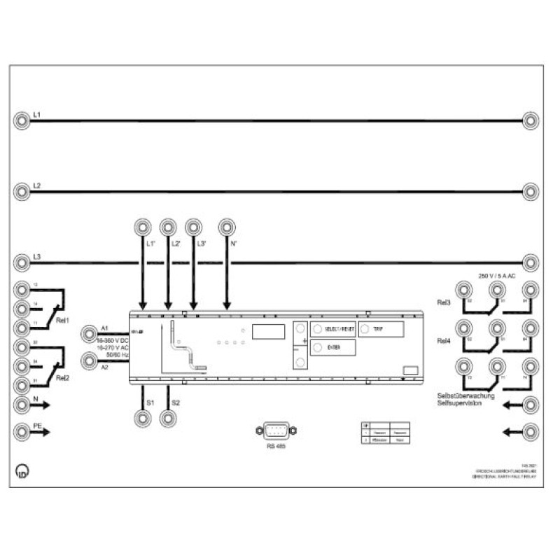 3~ Erdschlussrichtungsrelais